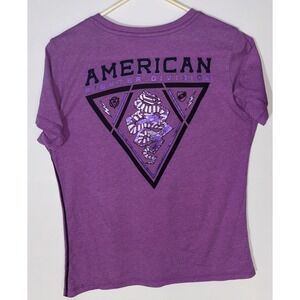 American Fighter Purple Graphic T Shirt Women's XL Premium Athletics